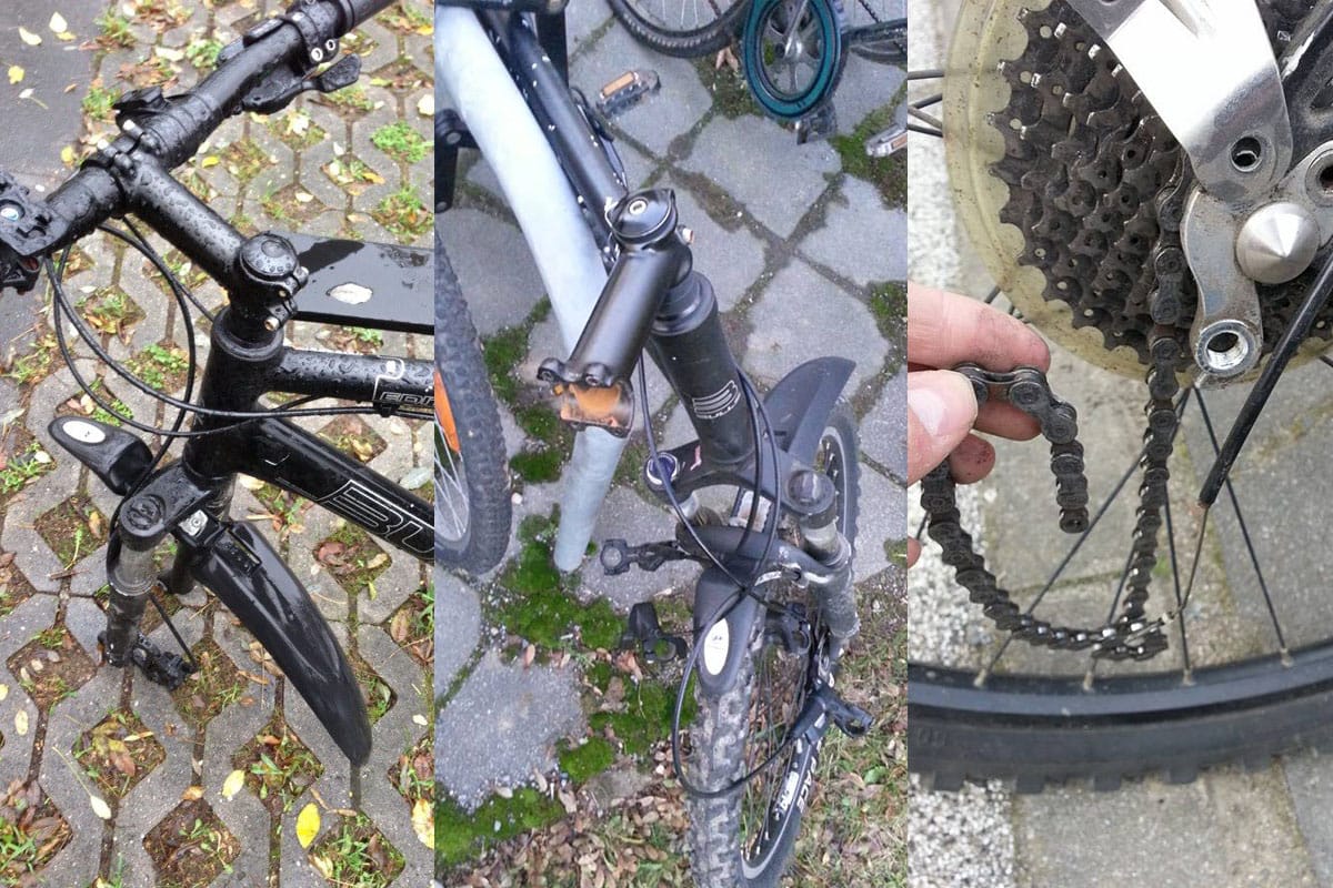 missing or broken bike parts
